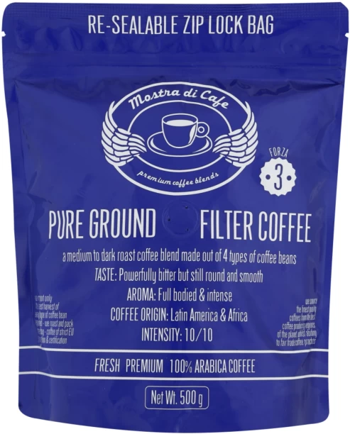 Mostra Di Cafe Ground Coffee Beans - 500g